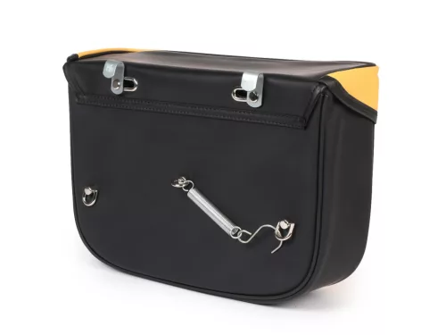 Nyeregtáska Moto Nostra Ciao Sárga Fekete
