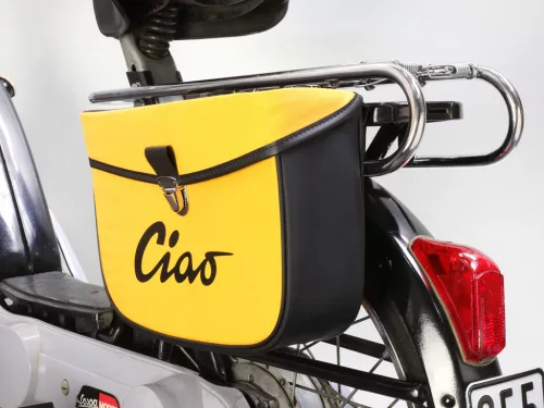 Nyeregtáska Moto Nostra Ciao Sárga Fekete