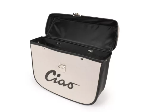 Nyeregtáska Moto Nostra Ciao Szürke Fekete