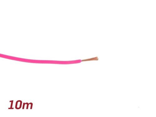 Elektromos kábel Univerzális 0,85mm˛ 10m Rózsaszín