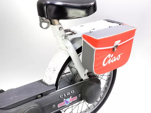 Nyeregtáska Moto Nostra Ciao narancssárga szürke