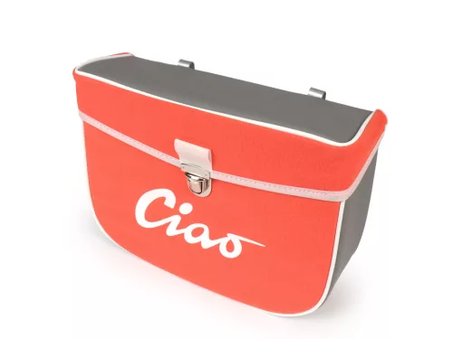 Nyeregtáska Moto Nostra Ciao narancssárga szürke