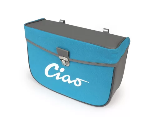 Nyeregtáska Moto Nostra Ciao Türkiz Szürke