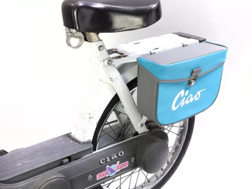 Nyeregtáska Moto Nostra Ciao Türkiz Szürke