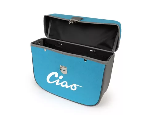 Nyeregtáska Moto Nostra Ciao Türkiz Szürke