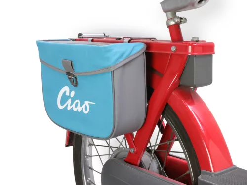 Nyeregtáska Moto Nostra Ciao Türkiz Szürke