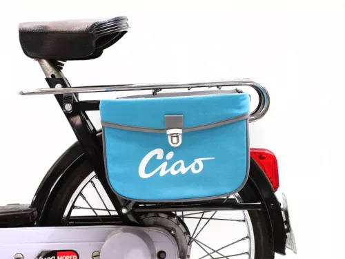 Nyeregtáska Moto Nostra Ciao Türkiz Szürke