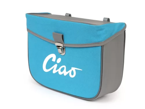 Nyeregtáska Moto Nostra Ciao Türkiz Szürke