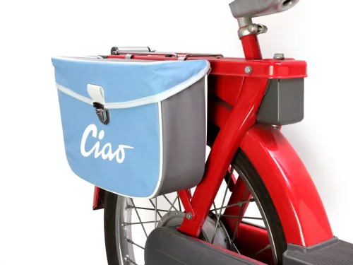 Nyeregtáska Moto Nostra Ciao kék szürke