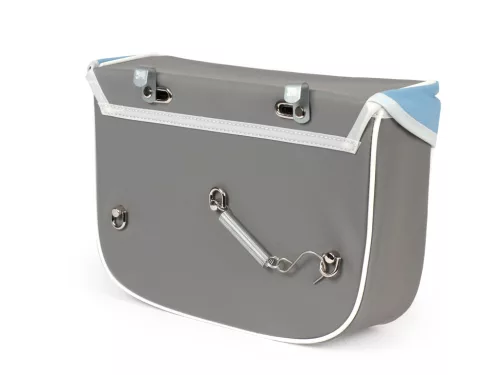 Nyeregtáska Moto Nostra Ciao kék szürke