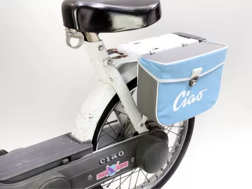 Nyeregtáska Moto Nostra Ciao kék szürke