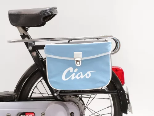 Nyeregtáska Moto Nostra Ciao kék szürke