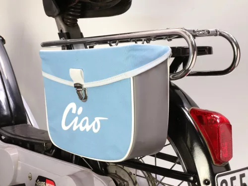 Nyeregtáska Moto Nostra Ciao kék szürke