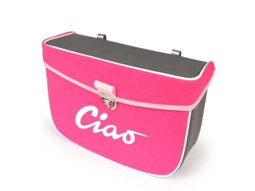 Nyeregtáska Moto Nostra Ciao rózsaszín szürke