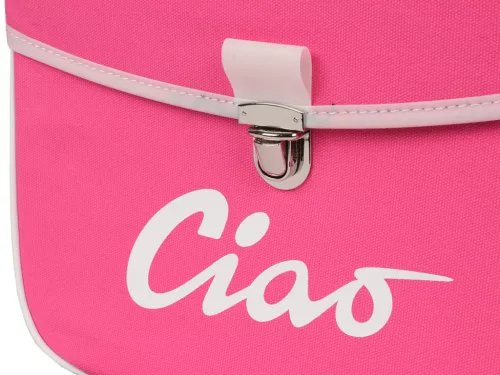 Nyeregtáska Moto Nostra Ciao rózsaszín szürke