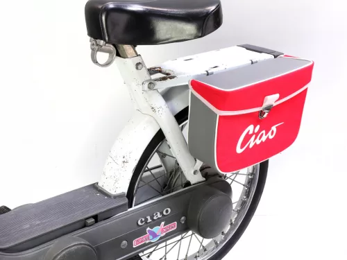 Nyeregtáska Moto Nostra Ciao Piros Szürke