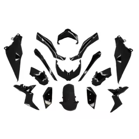   Védőburkolat készlet 15 darab fekete fényes Yamaha X-Max 125, 300 2018- Yamaha X-Max 125, 300 2018-hez