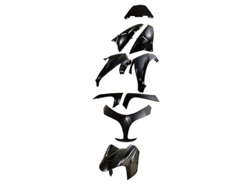 Burkolatalkatrész-készlet 9 darab fekete Yamaha T-Max 500 2008-2011 modellhez