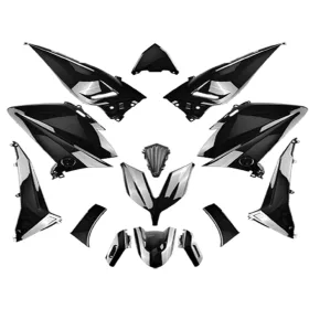   14 részes fekete burkolatalkészlet a Yamaha T-Max 530 2015-2017 modellhez