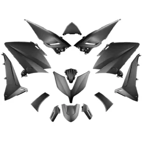   Burkolatalkatrész-készlet 14 részes fekete matt Yamaha T-Max 530 2015-2017