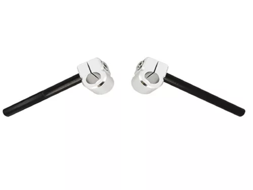 Kormány Doppler 2 darab, 22mm alumínium fekete D.30mm rögzítés mopedhez