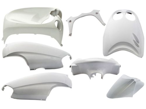 Burkolatkészlet EDGE 7 db fehér Yamaha Neoshoz, MBK Ovetto 50-100cc 2T -06/2007