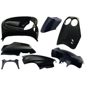   Burkolati szett EDGE 7-alkatrészes fekete metál Yamaha Neos, MBK Ovetto 50-100ccm 2T -06/2007