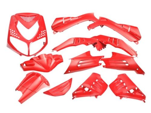 Védőburkolati készlet EDGE 13 darabos piros a Peugeot Speedfight 2 motorhoz