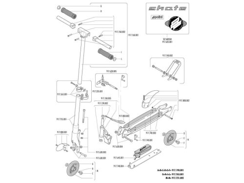Polini Skate városi roller matrica szett