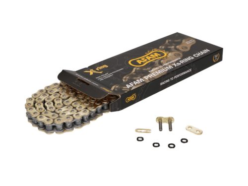 AFAM XS-Ring megerősített lánc - arany 428 XMR-G x 132