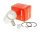 Airsal T6-Racing dugattyú készlet 48.8cc 38mm - Puch Maxi (régi modell)