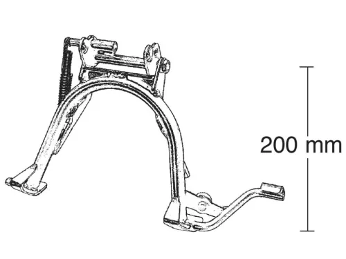 Középső kitámasztó javító készlet Buzzetti - Malaguti F12, F15, Ovetto, Neos, Jog R 50