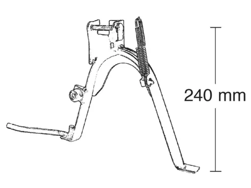Középső kitámasztó Buzzetti - Yamaha Aerox, MBK Nitro -2009, Yamaha Neos 2007-
