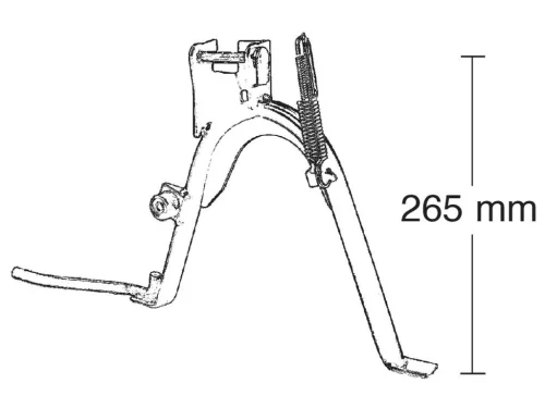 Középső kitámasztó Buzzetti - MBK Flipper, Yamaha Why, Beta Quadra, Tempo, Malaguti Ciak 50