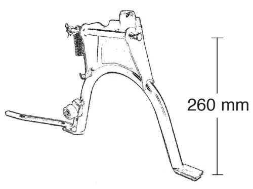 Középső kitámasztó Buzzetti - MBK Stunt, Yamaha Slider, EW50