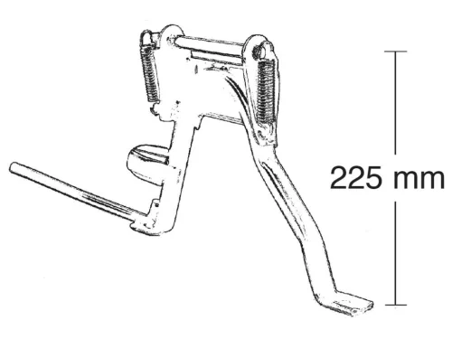 Középső kitámasztó Buzzetti - Aprilia SR, Gilera Runner, Stalker, Piaggio NRG 50 2T / 2 ütemű