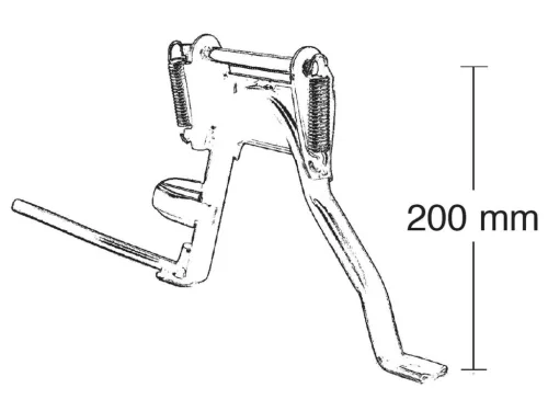 Középső kitámasztó Buzzetti - Piaggio Zip, Free, Fly, Sfera RST, Vespa ET2, LX50