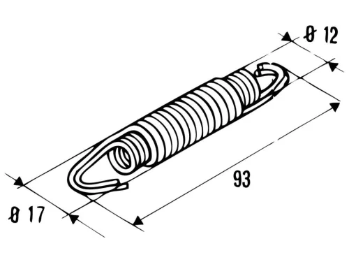 Oldaltámasz rugó Buzzetti 93mm