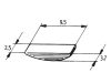 Lendkerék ék Buzzetti 9.5x2.5x3.7mm - EMW