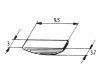 Lendkerék ék Buzzetti 9.5x3x3.7mm - kuplung kosár - Simson