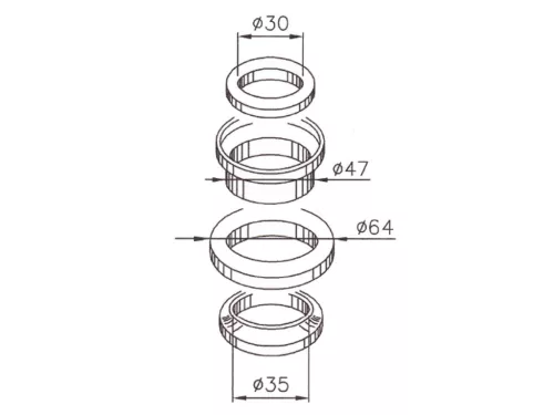 Kormány csapágy szett - Piaggio Beverly 250, 300, Gilera Nexus