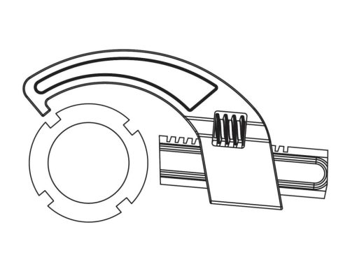 Zár gyűrű eszköz / vágott anya kulcs Buzzetti állítható 25-70mm