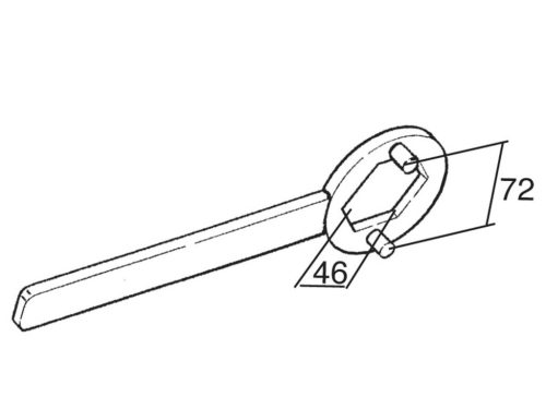 Kuplung szerelő eszköz / tartó Buzzetti 46mm - Minarelli 125, 150, 200cc 4T / 4 ütemű