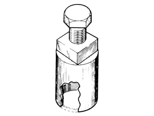 Kuplung húzó eszköz Buzzetti M26x1mm jobb kezes belső menetes - Vespa Primavera, ET3, PK