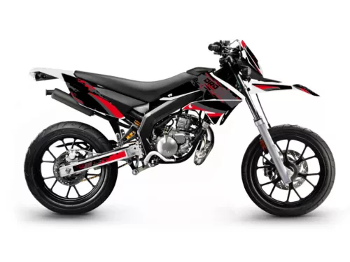 Dekor / matricakészlet fekete-piros-szürke matt Derbi Senda DRD 11-17-hez