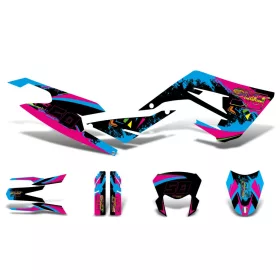   Dekoráció / Matricakészlet fekete-kék matt Gilera SMT 50 2018-hoz