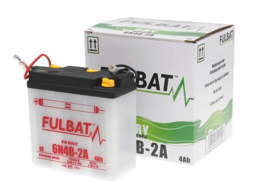 Fulbat 6V 6N4B-2A DRY száraz akkumulátor + savcsomag