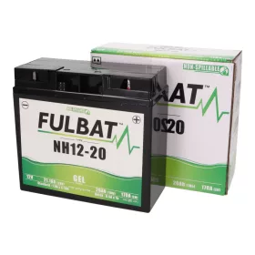   Fulbat NH12-20 / NH12-18 GEL zselés akkumulátor fűnyíró traktorokhoz és gépekhez