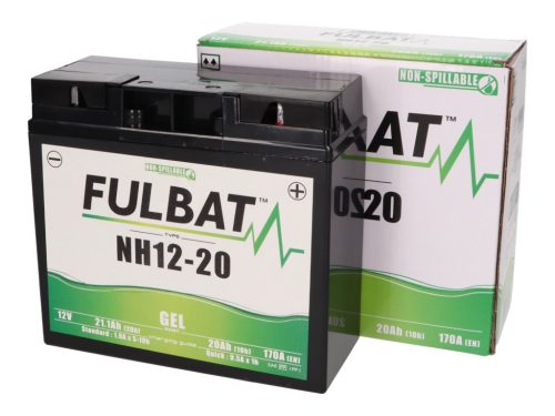 Fulbat NH12-20 / NH12-18 GEL zselés akkumulátor fűnyíró traktorokhoz és gépekhez
