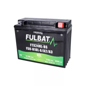   Akkumulátor Fulbat FTX24HL-BS F50N-18L-A/A2/A3 GEL motorkerékpárhoz, fűnyíró traktorhoz, fűnyírógéphez, fűnyírógéphez, kerti géphez, SSV, UTV-hez
